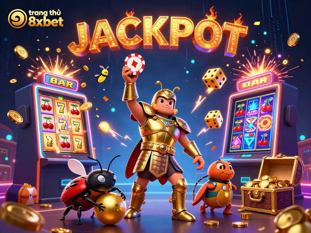 Engage with the exciting world of gaming featuring trang chủ 8xbet with characters in a vibrant casino atmosphere.